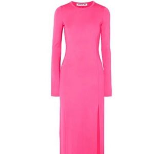 Elizabeth and James Long Dress Fuchsia